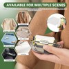 2PCS Handy Double-Sided Travel Lint Roller, Lint Roller Travel Size