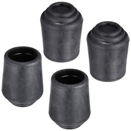 TRUSCO TRRCC19BK Chair Leg Cap, 0.7 inches (19 mm), Black, Set of 4