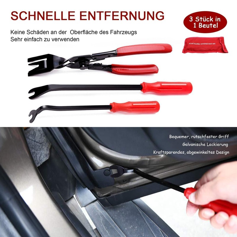 HISports 3 Pack Removal Tools Car Kit Universal Fixing Car