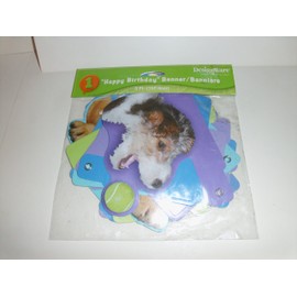 Adorable DOG & PUPPY HAPPY BIRTHDAY Kids Party Banner