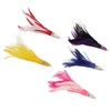 5Pcs Feather Trolling Fishing Lures Colorful Feather Jet Head Trolling