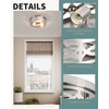 piano7797 Brushed Nickel Flush Mount Ceiling Light Fixtures,3-Light Modern Hallway