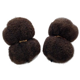 Tight Afro Kinky Human Hair,Ideal for Making,Locs Repair,Extensions,Twist,Braids 4 Bundles/Package Medium Brown #4 8inch