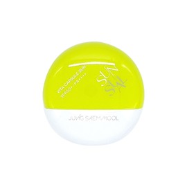 Jeong Saem Mool Sunsual Vita Capsule Sun 50ml, a non-whitening sunscreen that creates skin that looks great on makeup. / 정샘물 선슈얼 비타 캡슐 선 50ml 화장 잘 받는 피부로 연출하는 백탁없는선크림