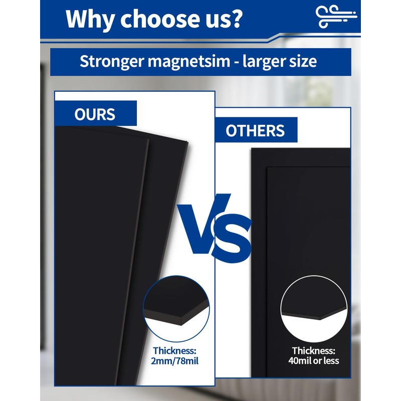2 PCS Magnetic Vent Covers 5.5"X12" - Strong Magnetic Air