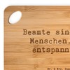 Mr. & Mrs. Panda Bambus - Schneidebrett Spruch Beamtin Entspannt