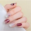 XEAOHESY 1 Sheet 20pcs Christmas Semi Cured Gel Nail Strips,