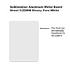 MR.R Sublimation Aluminium Sheet, Pack of 10, 0.22 mm, Matte