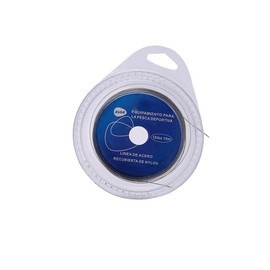 VGEBY Fishing Line Wire Leader, Stainless Steel Trace Lure 10 Meter with 12Pcs Crimps Sleeves(10lbs) Fishing Line Supplies Fishing Line
