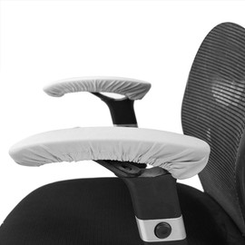 1 Pair Office Chair Armrest Covers Elastic Removable Chair Arm Protectors 92% Polyester + 8% Polyurethane Fiber Four Seasons Easy Removable 30-50cm Grey Chair Armrest Covers Chair Armrest Covers