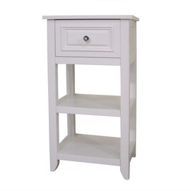 Teamson Home Dawson Single Floor Cabinet, Storage, White