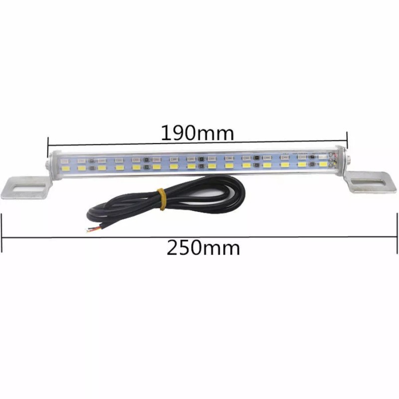 SHENKENUO 6000K White/Red 30LED Bolt-On Car Truck License Plate Light