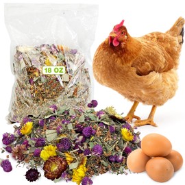 Hamiledyi 18 oz Chicken Nesting Herbs Natural Nesting Box Herbs Aromatic & Fresh for Coop & Nest Boxes Natural Dried Herbs for Laying Hens & Chicks Increase Egg Production