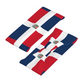 Flag of The Dominican Republic Sports Sweatband Head Bands for Women Men Sweat-Absorbing Headbands Suitable for Running Yoga Fitness Football Exercise