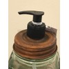 CWI Collection Green Glass Soap/Lotion Dispenser - Embossed with Dazey