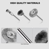 30 Pieces Stainless Steel Wire Brushes, Mini Wire Brush Polishing