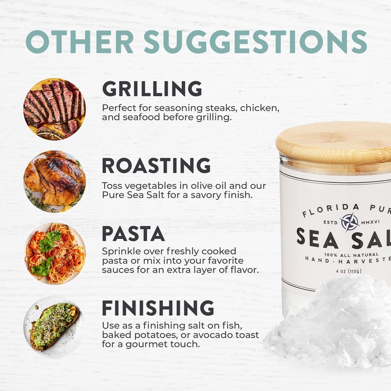 Pure Sea Salt by FLORIDA PURE - 80+ Mineral Sea