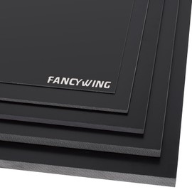 FANCYWING G10 Fiberglass Sheet, 400X500X6.0MM Glass Fiber Composite Laminate Board, Epoxy Resin Panel for DIY Models, RC, 3D Printing, Electrical Insulation 6.0mm Thickness Black
