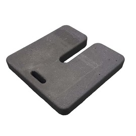 Plasticade Pipe and Drape Recycled Rubber Base Weights (20 lbs.) for Backdrop Stand, Outdoor Canopy and Tradeshow Tents - Durable Rubber Construction, Made in The USA (2 Pack)