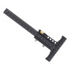 Woodworking Scriber Measuring Tool T Square Ruler Carpentry Multifunctional Aluminum