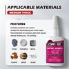 CYAFIXED Strong Cyanoacrylate (CA) Super Glue, Impact Resistant Medium-Thick Viscosity