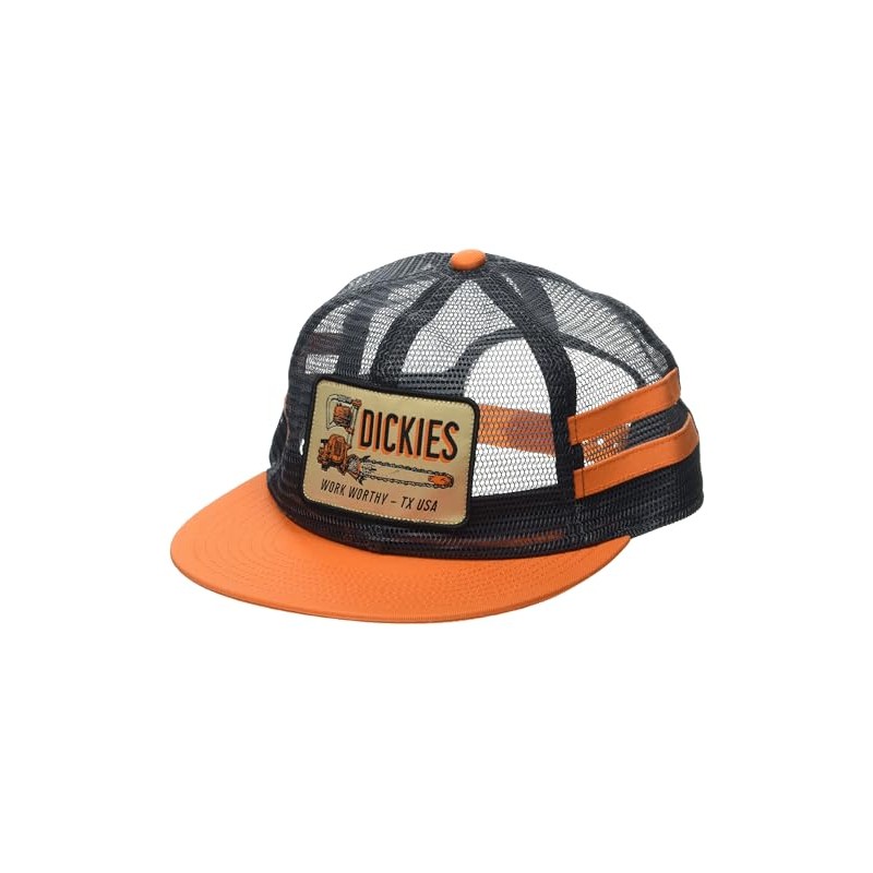 Dickies Men's Work Worthy Mesh Trucker Hat Orange