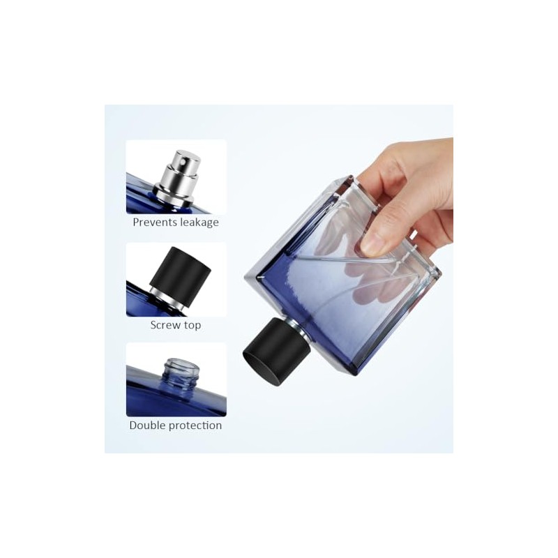 LOPHE Parf√ºmzerst√§uber, 2 St√ºck 50ml Mini Parfum Zerst√§uber Blau, Portable