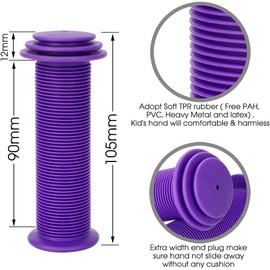 Anti-slip Bike Handlebar Grips (2-Pack) - Universal Fit for Mountain, Balance, Scooter, and Folding Bikes - Soft Non-slip Cycling Handle Grips