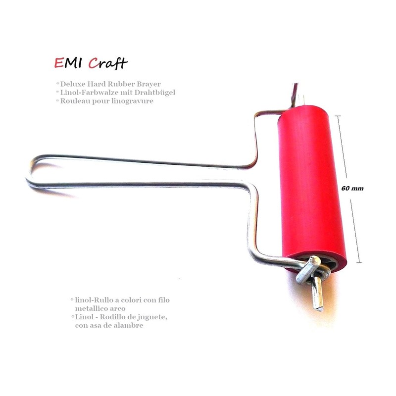 Lino Paint Roller with Wire Hanger, Width 60 mm EMI