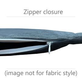 Riverbrook Home Zippered Cushion Cover Pillow with Removable Soft Angel Hair Filler, Caleb Gold - Brown, 22 x 22-Inch