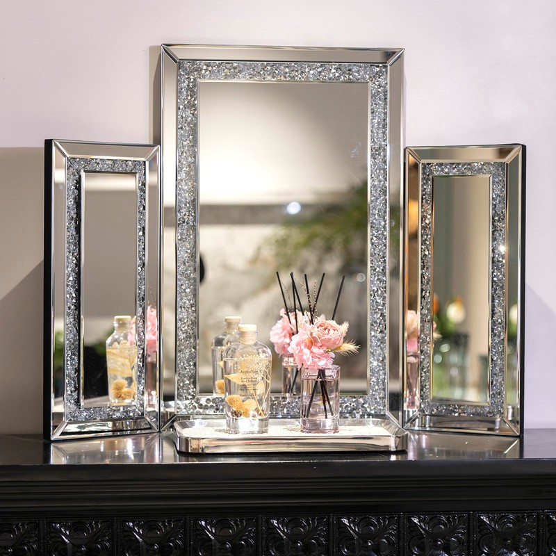 YACSNBF 3 Way Mirror Vanity Trifold Makeup Mirror, 3 Side