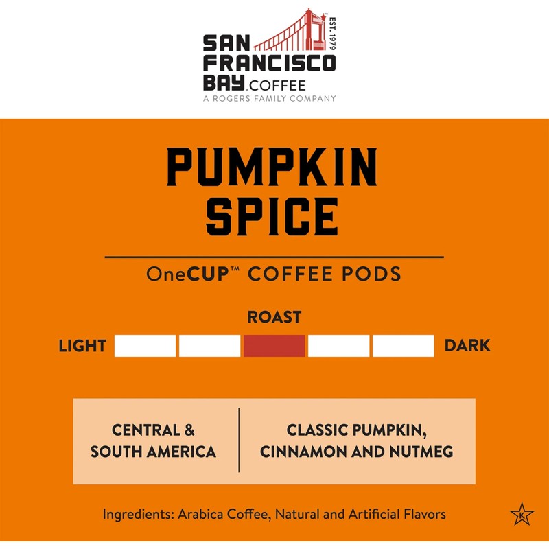 San Francisco Bay Compostable Coffee Pods - Pumpkin Spice (80
