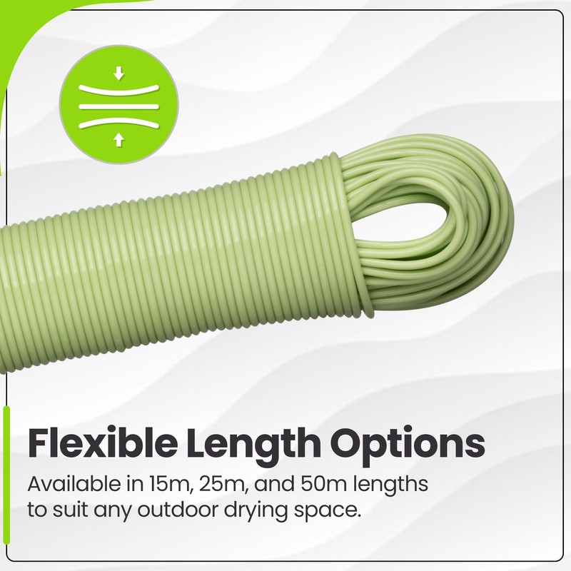 Hardys 50m Washing Line | Clothes Line with Steel Core