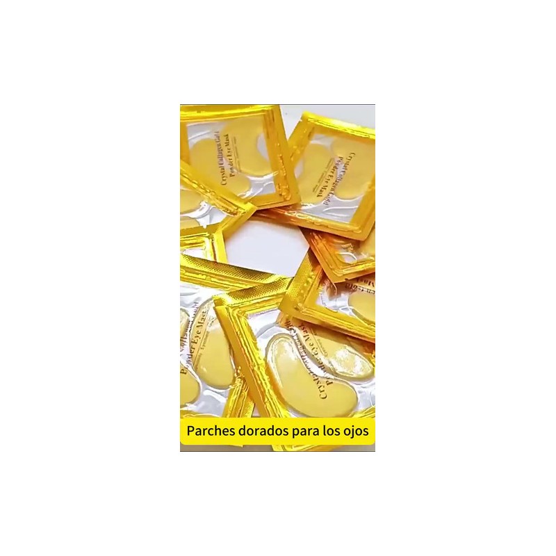 Parches Para Ojos Ojeras Colgeno Oro Arrugas 25 Pares Mixta
