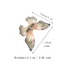 4 Pcs Organza Butterfly Hair Clips with Two Layer Elegant