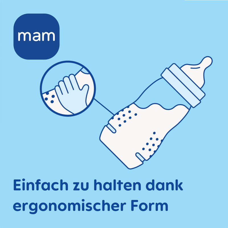 MAM Easy Active Baby Bottle Set with Basket 5-Piece Plain