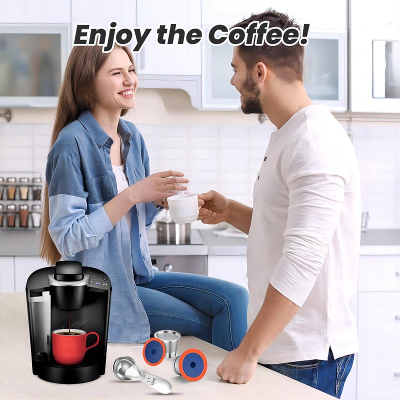 Stainless Steel Reusable K Cups for Keuring 2.0& 1.0, Reusable