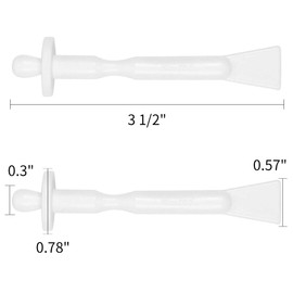 BlueZOO 30PCS 2-IN-1 Nose Wax Applicator Sticks Spatulas for Nostril Nasal Cleaning Ear Hairs Eyebrows Facial Mouth Lip Hair Removal, Nose Hair Waxing for Women Men, Mustache Wax Stick