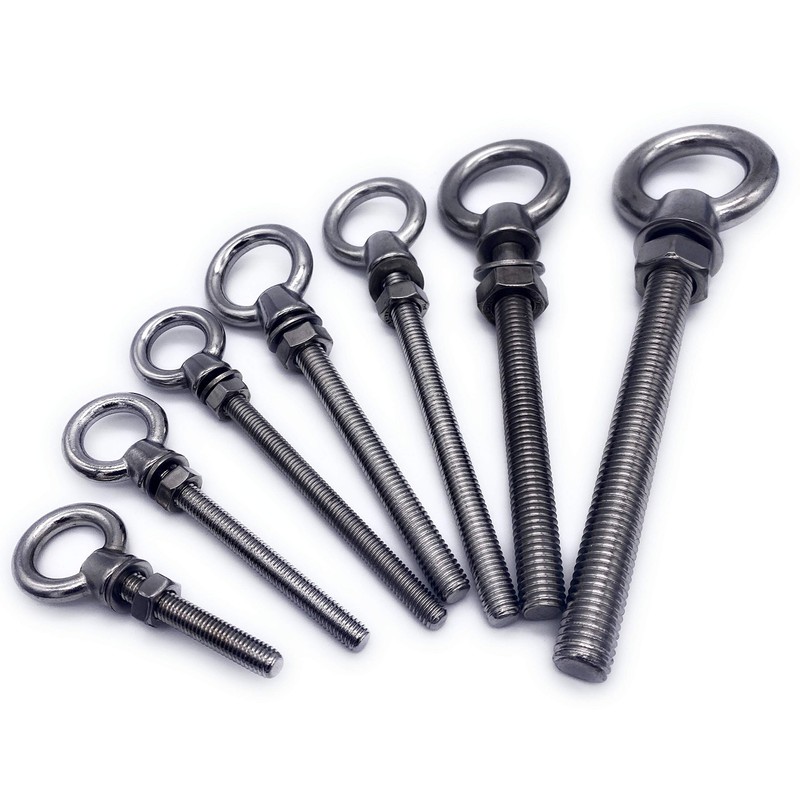 Pack of 2 Eye Bolts M6 x 40 mm Eye