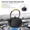 suyika Japanese Tetsubin Tea Kettle Cast Iron Teapot with Stainless