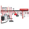 SEDY 68" All Metal Garden Tool Organizer Hooks - Garage