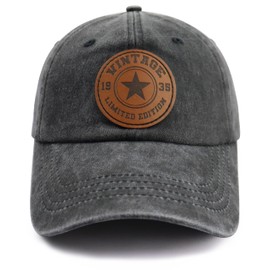 90th 80th 70th 60th 50th 40th 30th Birthday Gifts for Women Men, Vintage 1935 1945 1955 1965 1975 1985 1995 Hat, Black, One Size