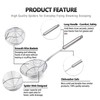 TEMCHY Spider Strainer Skimmer Ladle, 5.5 Inch Stainless Steel Solid