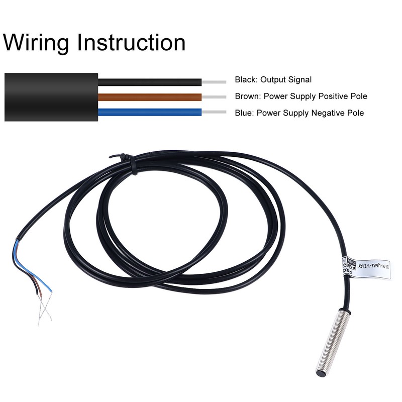 M6 Micro Proximity Switch PNP 3 Wire Normally Closed Inductive