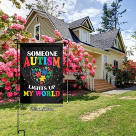 Autism Awareness Garden Yard Double Sided Vertical Flag 12 X 18 inch Indoors Outdoors Perfect Decoration