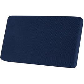 SUBRTEX Super Stretch Loveseat Cushion Cover, Durable Spandex Couch Cushion Cover Individual Seat Cushion Slipcover, Replacement Cover for Loveseat Bench RV Dinette Boat Seat (Medium, Navy)