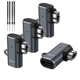 Vancle 4 PACK USB C Charging Adapter for Shokz Headphone, Replacement Magnetic Charging Conventer for AfterShokz Aeropex AS800,Shokz Openrun S803,Openrun Pro Mini S810,OpenComm 2 UC