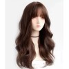 generic Peluca De Cabello Humano Largo Y Rizado Marrón Con