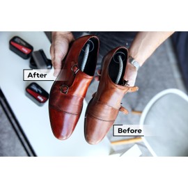 Kaps Perfect Shine Polishing Sponge (Pack of 2), Double Pack Black Polishing Sponge for a Neat Look, Instant Shine for Leather and Synthetic Shoes, Easy to Use, Durable, Compact, black