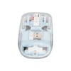 Wireless Bluetooth Mouse Transparent Clear Cool Shell Mute Click Colorful